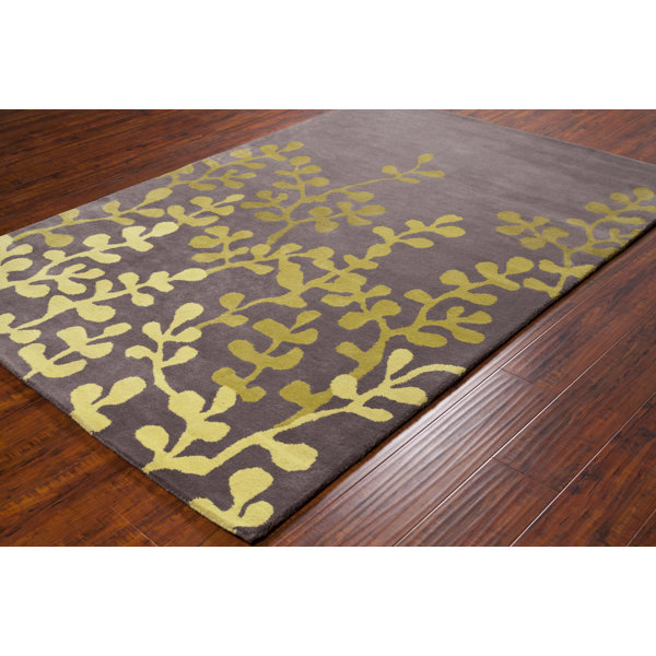 Chandra Allie Wool Brown And Green Rug Wayfair